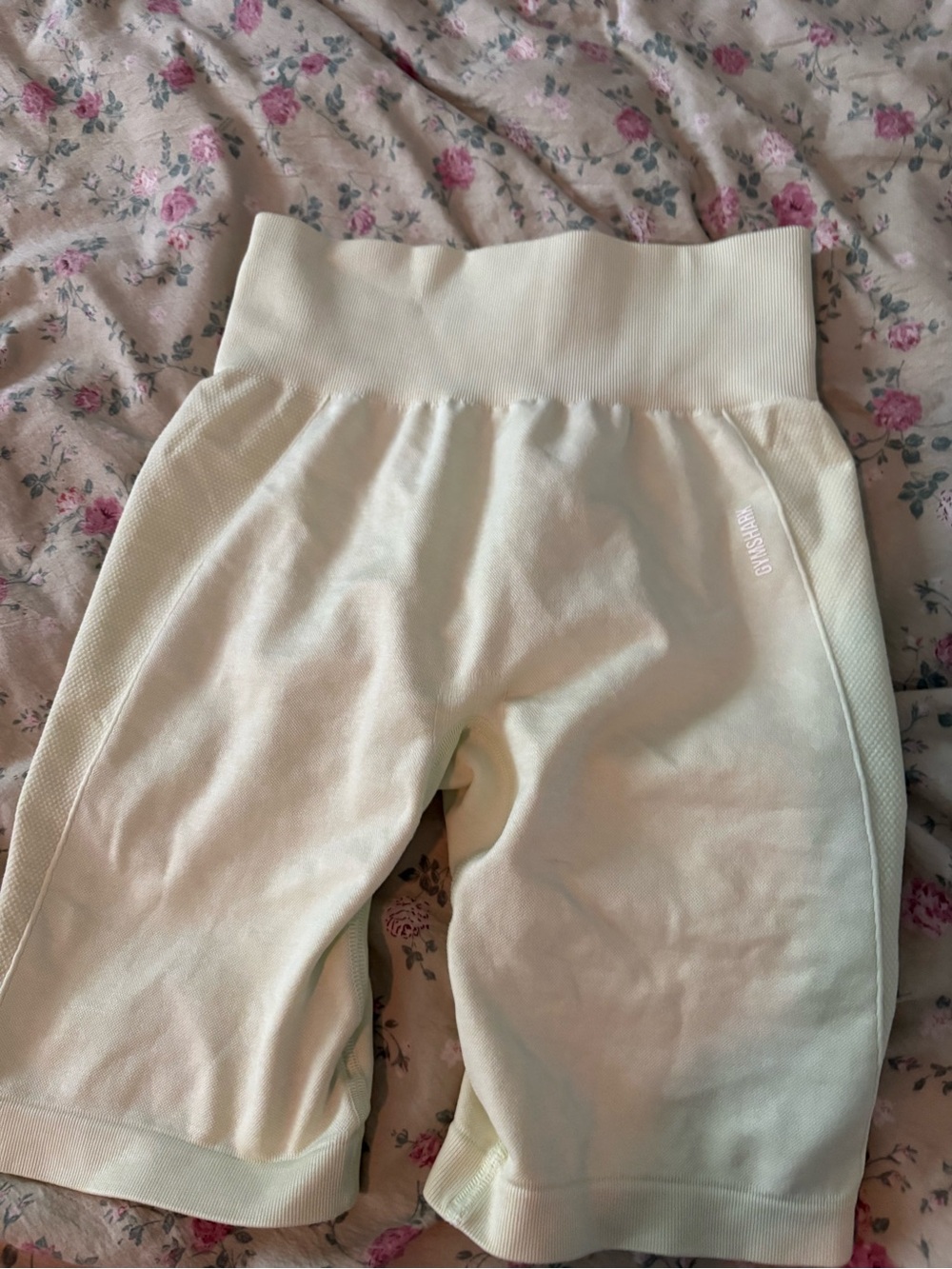 Gymshark women’s High-Waist lime/mint Green Bike Shorts